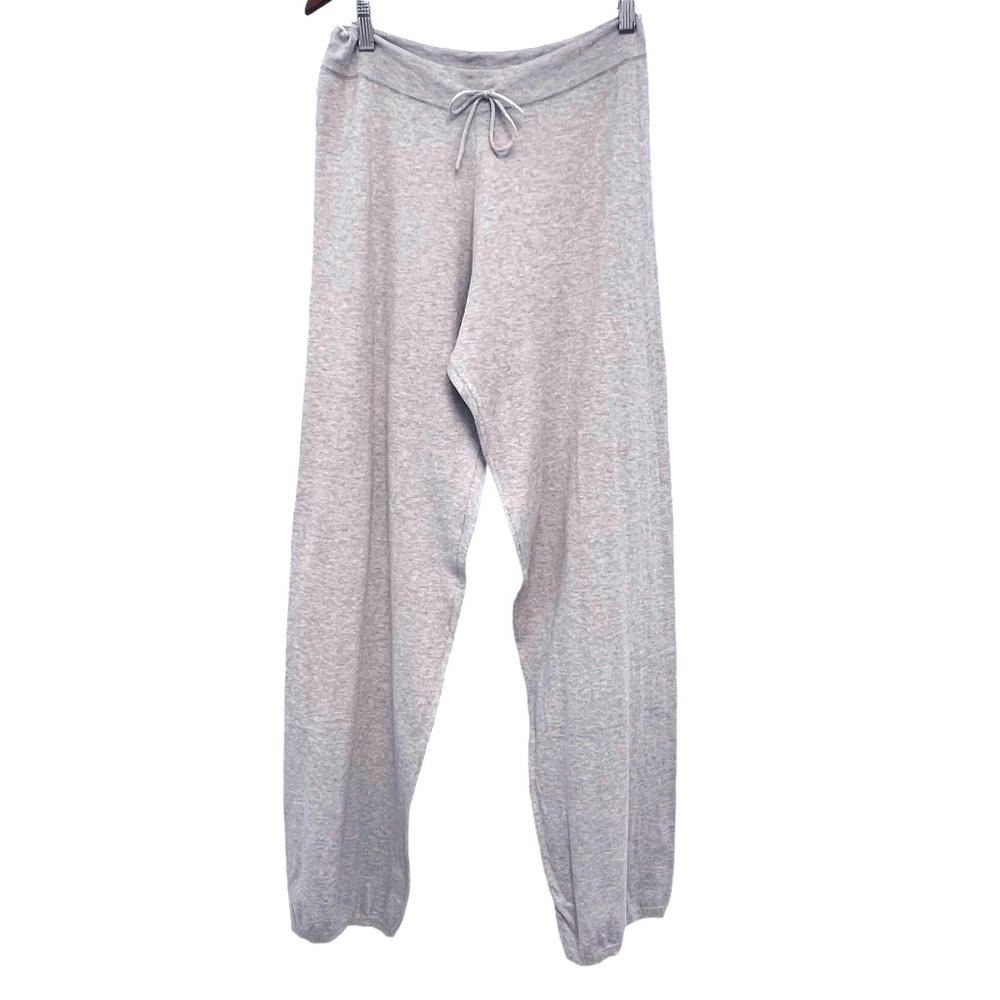 MALINA GERBER BEIGE TAN KNIT COTTON DRAWSTRING PANTS - NWOT